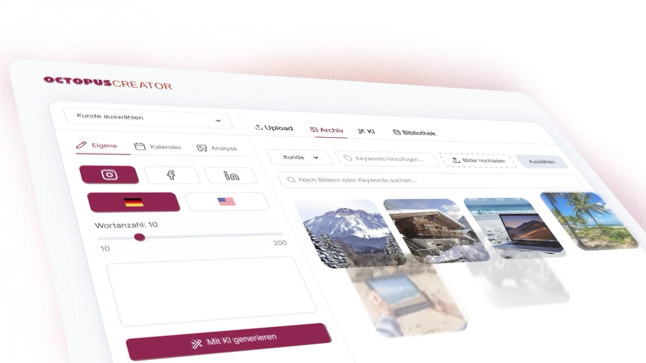 Octopus Creator – Produktanimation mit bewegten Interfaceansichten